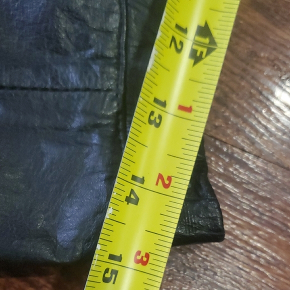 Studio Black A-Line Leather  Skirt - Picture 5 of 8